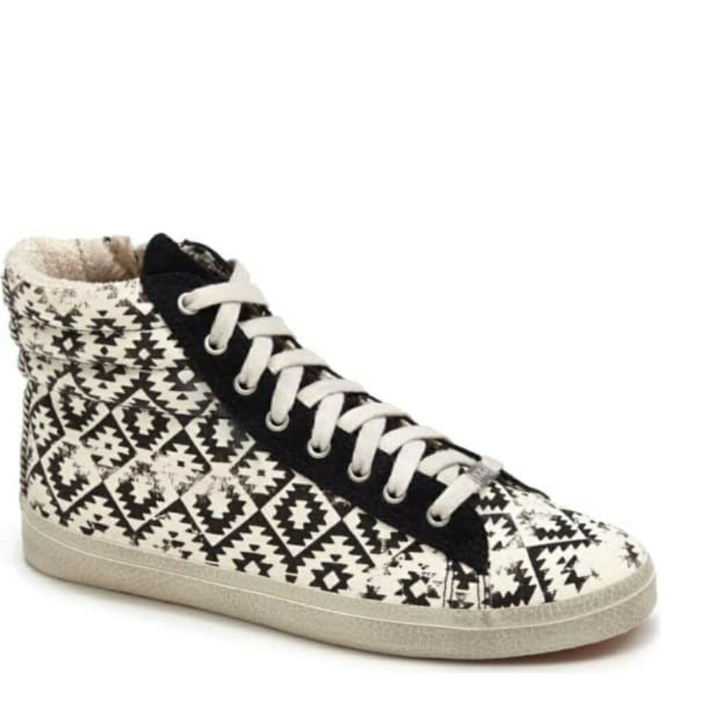 Aztec Print Hi Top Sneakers